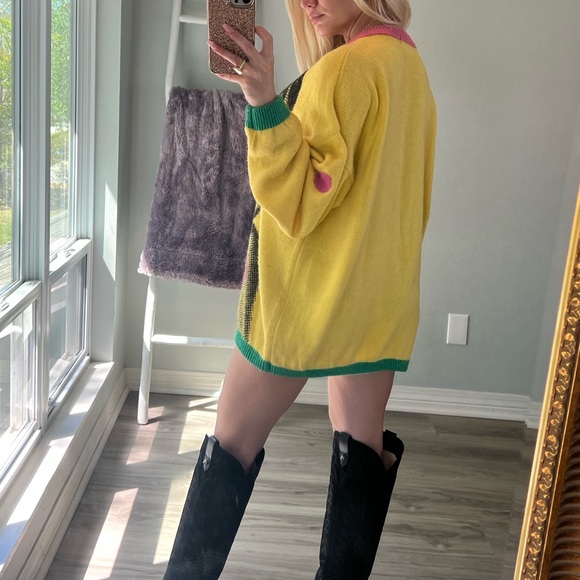 Vintage ESPRIT SPORT Color Block  Wool Sweater - Picture 2 of 9